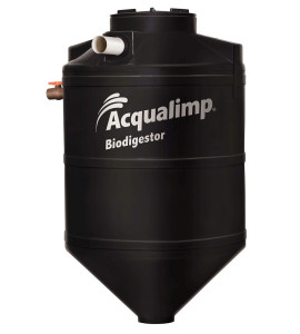 Biodigestor 1300 Litros Acqualimp Com Kit De Instalação