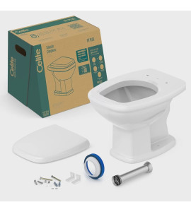 Vaso Sanitário Convencional com Assento Soft Close Fit Plus Celite