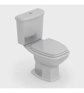 Kit Vaso Sanitário com Caixa Acoplada e Assento Soft Close Fit Plus Celite