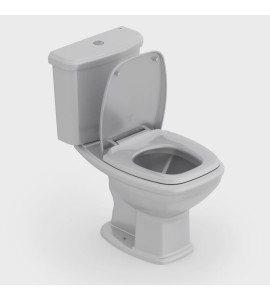 Kit Vaso Sanitário com Caixa Acoplada e Assento Soft Close Fit Plus Celite