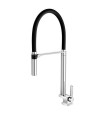 Torneira Para Cozinha De Mesa Bica Alta Chrome/Preto Cód. 00738957 Docol