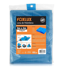 Lona de Polietileno 8x4 Metros Azul Foxlux