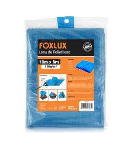Lona de Polietileno Azul 10m x 8m Foxlux