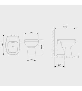Vaso Sanitário Convencional com Assento Soft Close Avant Incepa