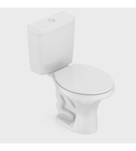 Kit Vaso Sanitário com Caixa Acoplada 6L com Assento Zip Incepa
