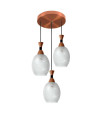 Pendente Com 3 Lampada Malasia Kin