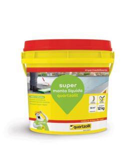 Manta Quartzolit Liquida Super Cinza Concreto Balde 12 Kg