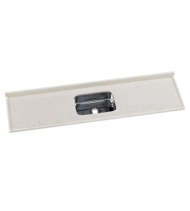 Pia de Mármore Sintético Roralit com Cuba Inox 200cm Travertino 5627-14 Rorato