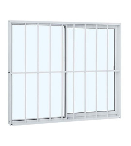 Janela de Correr Alumifit Branco 100x120 2 Folhas 7811602-1 Sasazaki