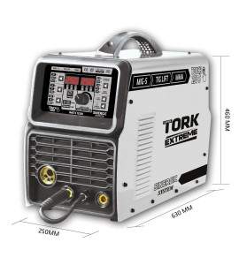Inversor De Solda Tork 12250 250A (Mig/Tig/Ele) 220V - Imets-12250
