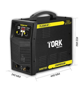 Inversor De Solda Corte Plasma HF Com Compressor PLC-9050 -220V Super Tork