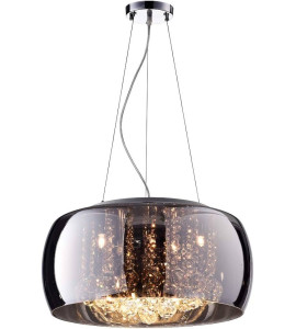 Pendente Lâmpada 6 Cromado/Transparente Cobre Soho PD001CO Bella